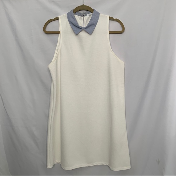 Zara White Sleeveless Tennis Dress Sz. Large - Picture 2 of 7